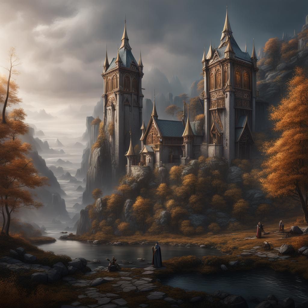Nordic Fantasy Castle in Fyords
