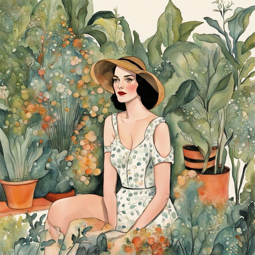 Gardening by Audrey Flack