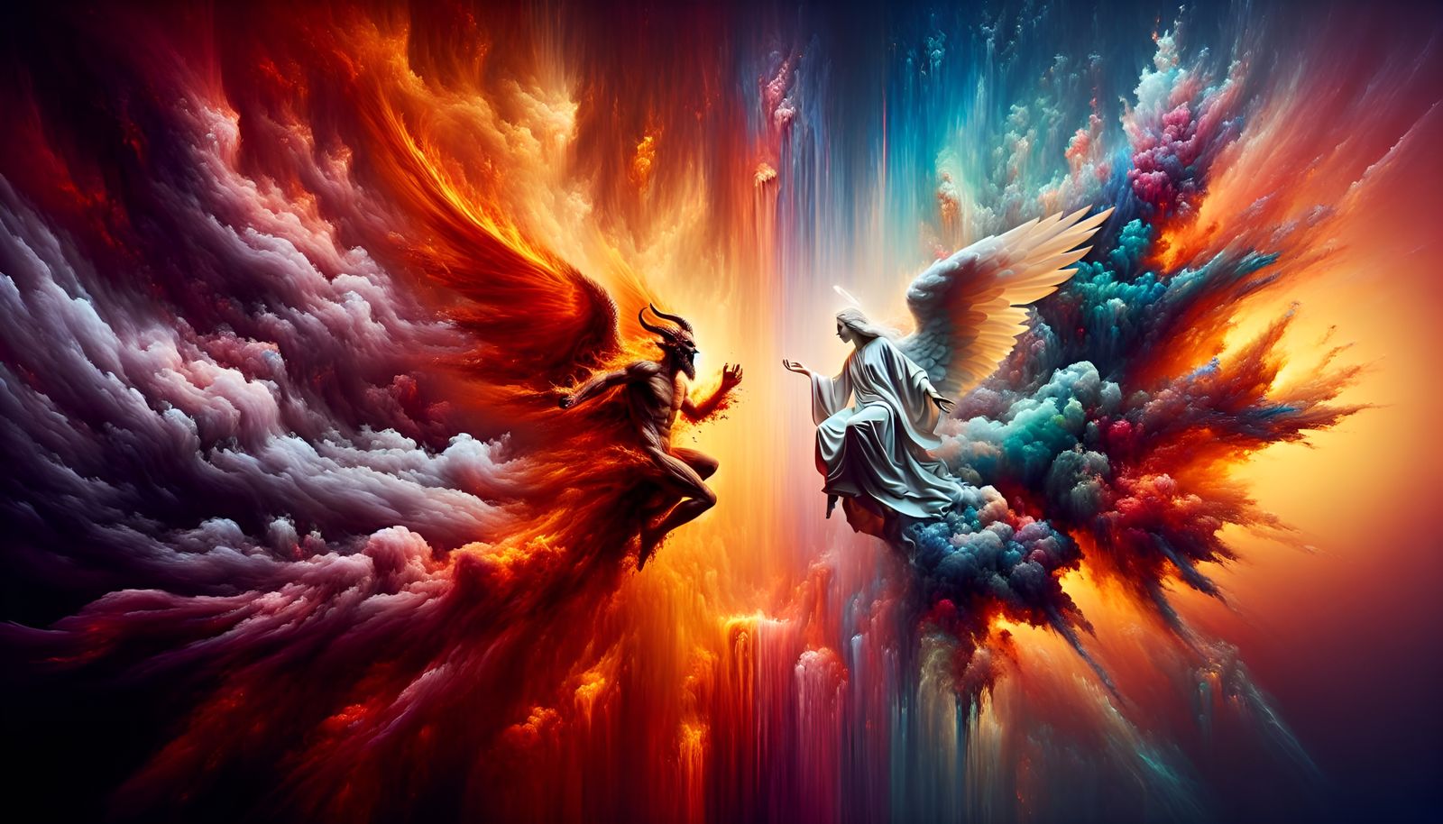 Heavenly Realms Collide in Vibrant Splendor