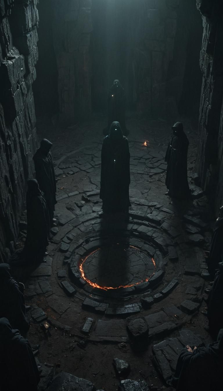 Ancient Temple Confronts the Unseen: A Cinematic Dark Fantas...