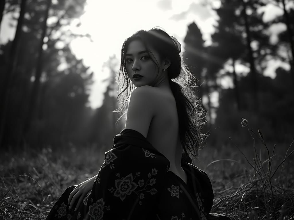 Ethereal Beauty in Monochromatic Hues