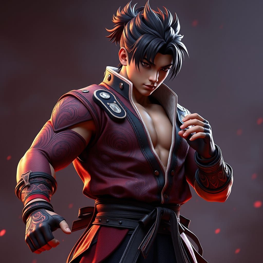 Tekken Fighter in Anime-Inspired 8K Detail