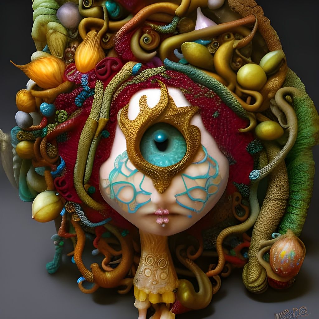 Fantastical Creatures in Intricate Glass and Gold by Wendy F...
