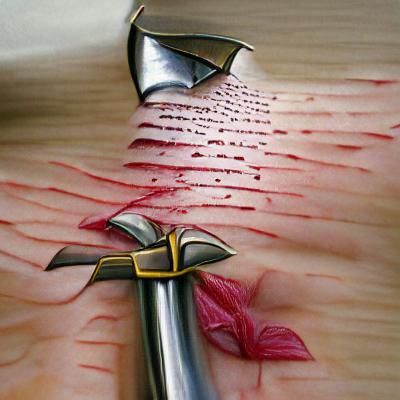 Epic Medieval Knight Wields Glistening Blade