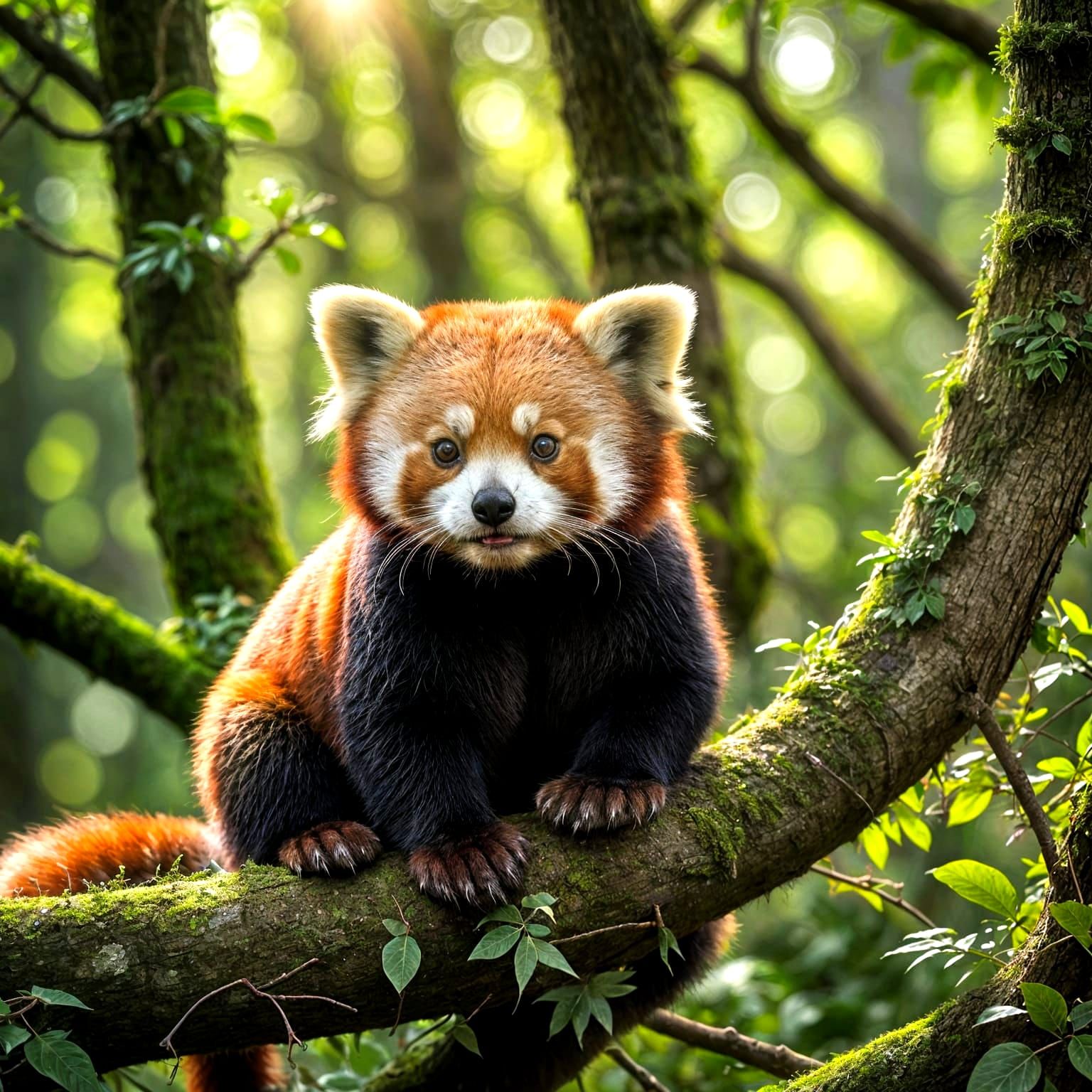 Red Panda In Natural Habitat