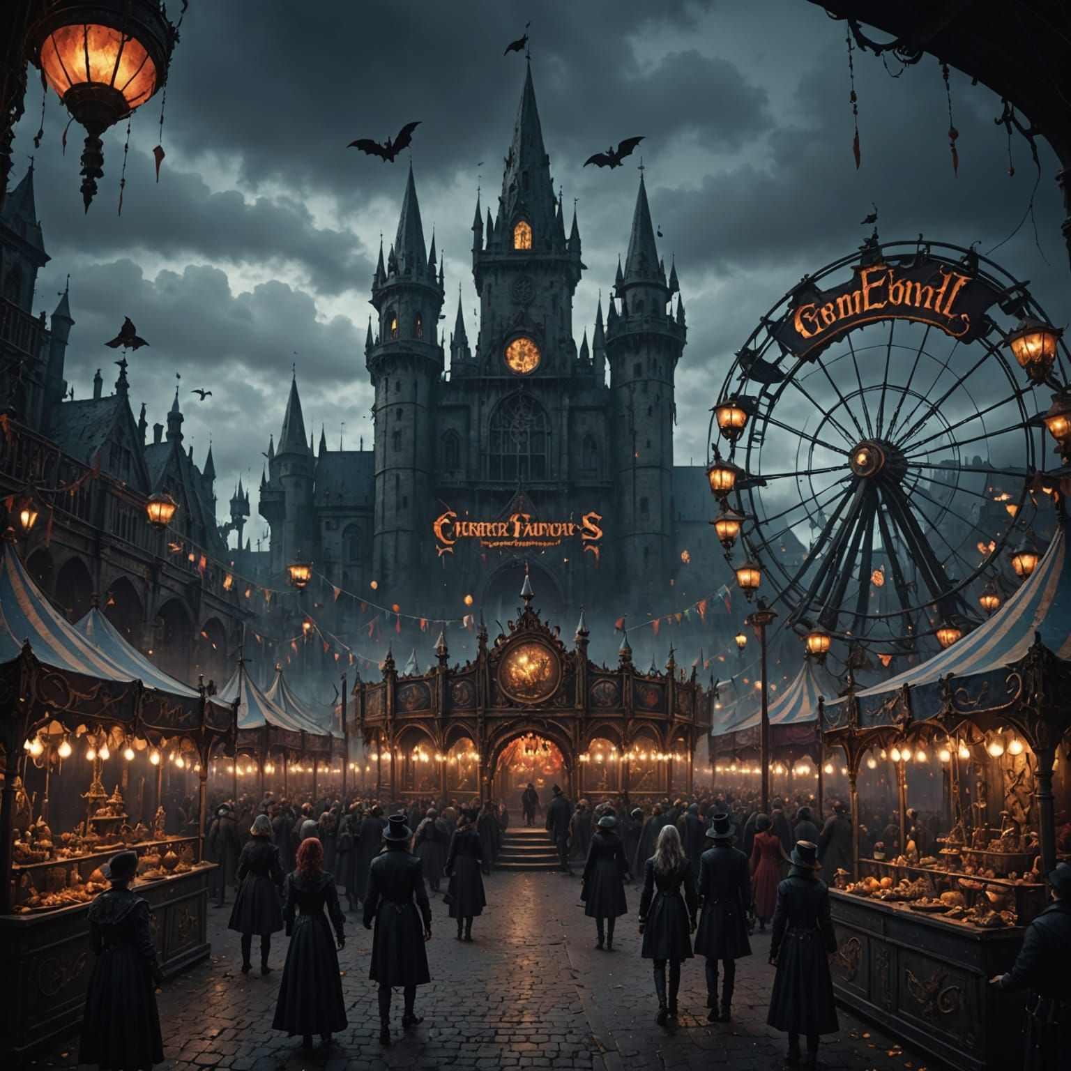 Gothic Carnival Fantasy Art