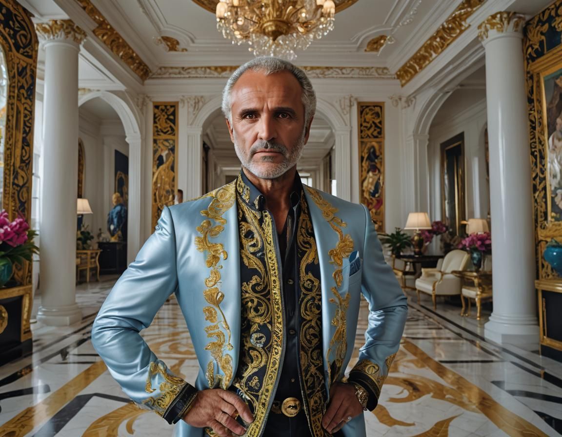 Haute Couture Icon Gianni Versace in his Miami Mansion
