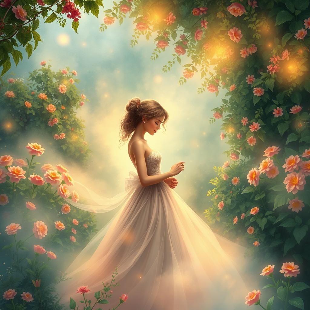 Romantic Whimsy in a Lush Garden Paradise