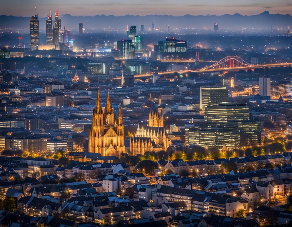 Cosmopolitan Cityscape in a European Metropolis