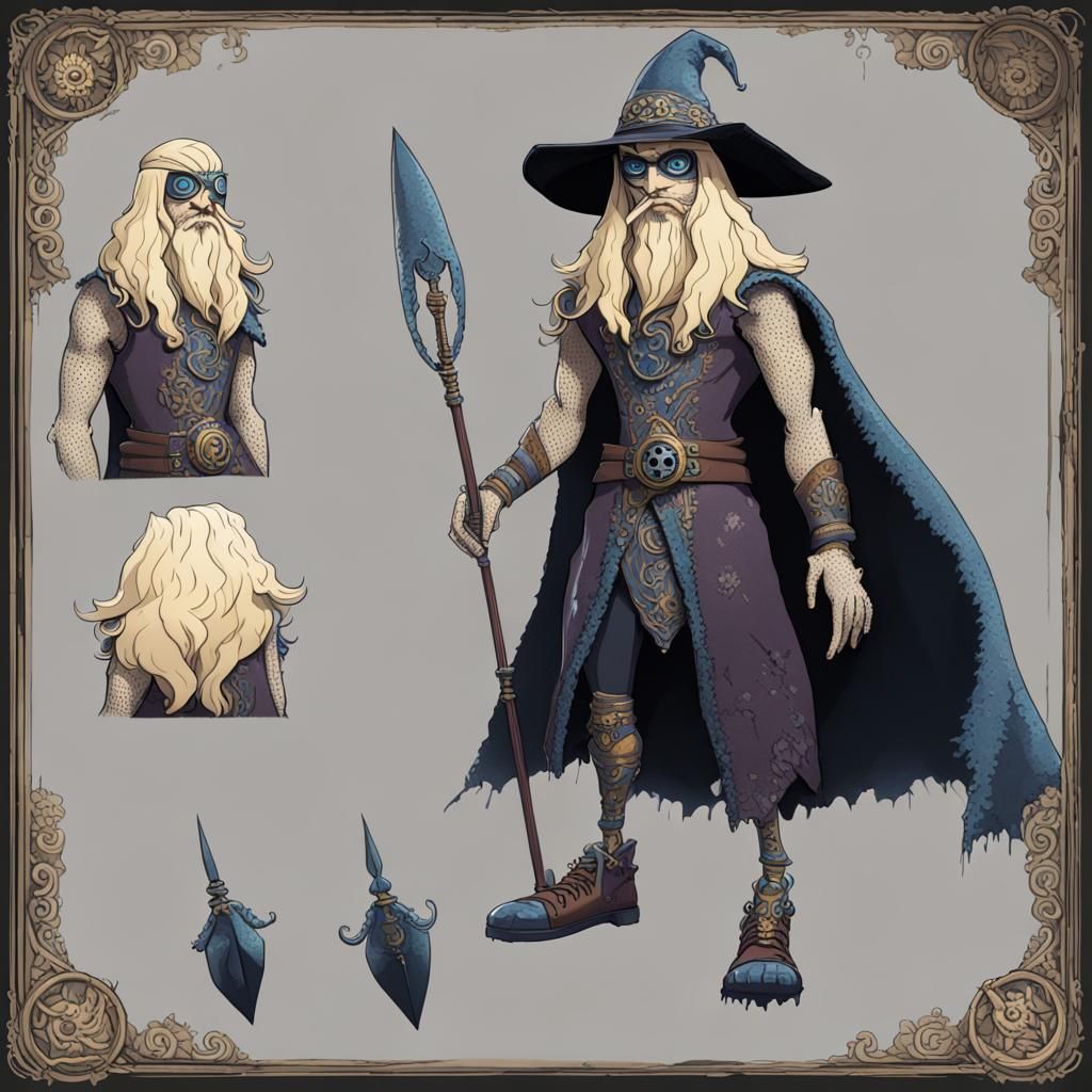 Odin as a Monster High Doll in Hyperdetailed, Realistic Art