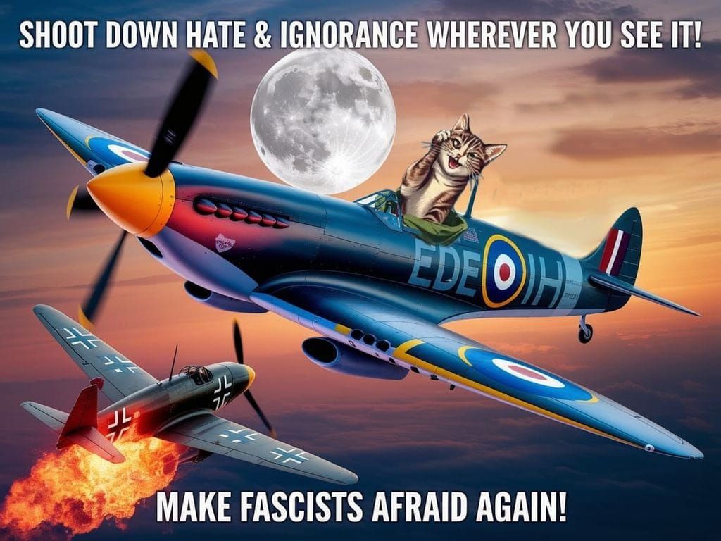 SHOOT DOWN HATE & IGNORANCE WHEREVER YOU SEE IT!