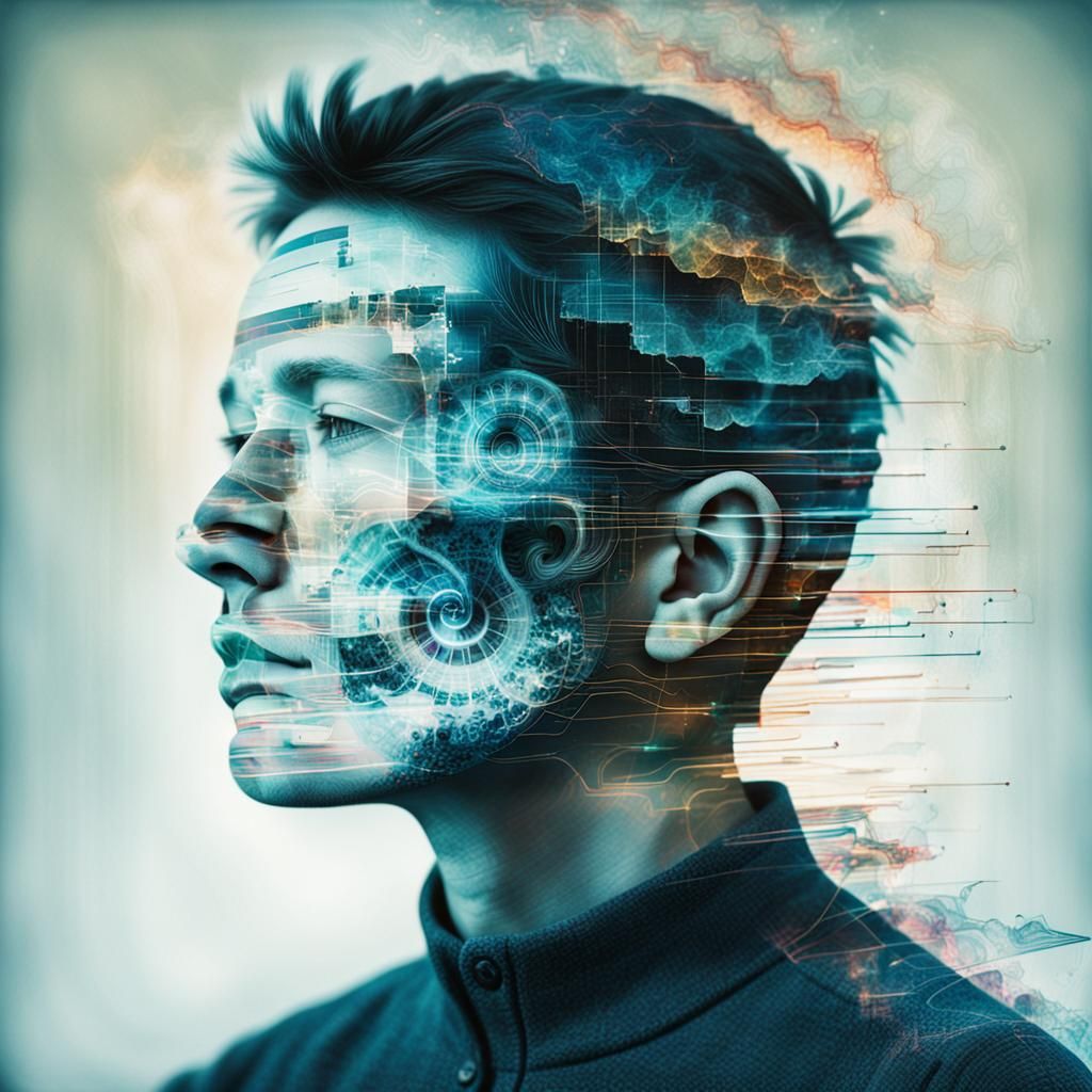 Fractal Oracle in Glitch Art Aesthetic