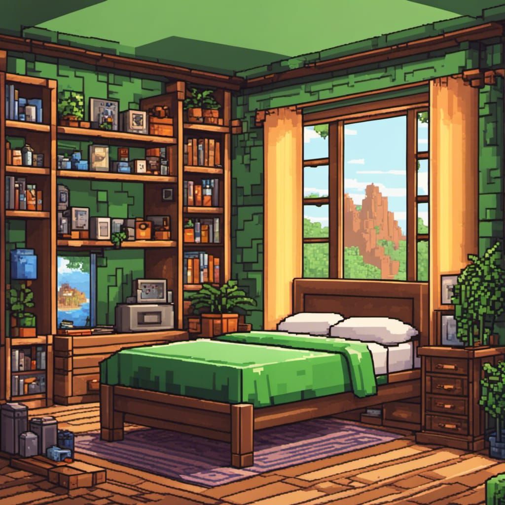 Retro Gaming Paradise in 16 Bit Pixel Art