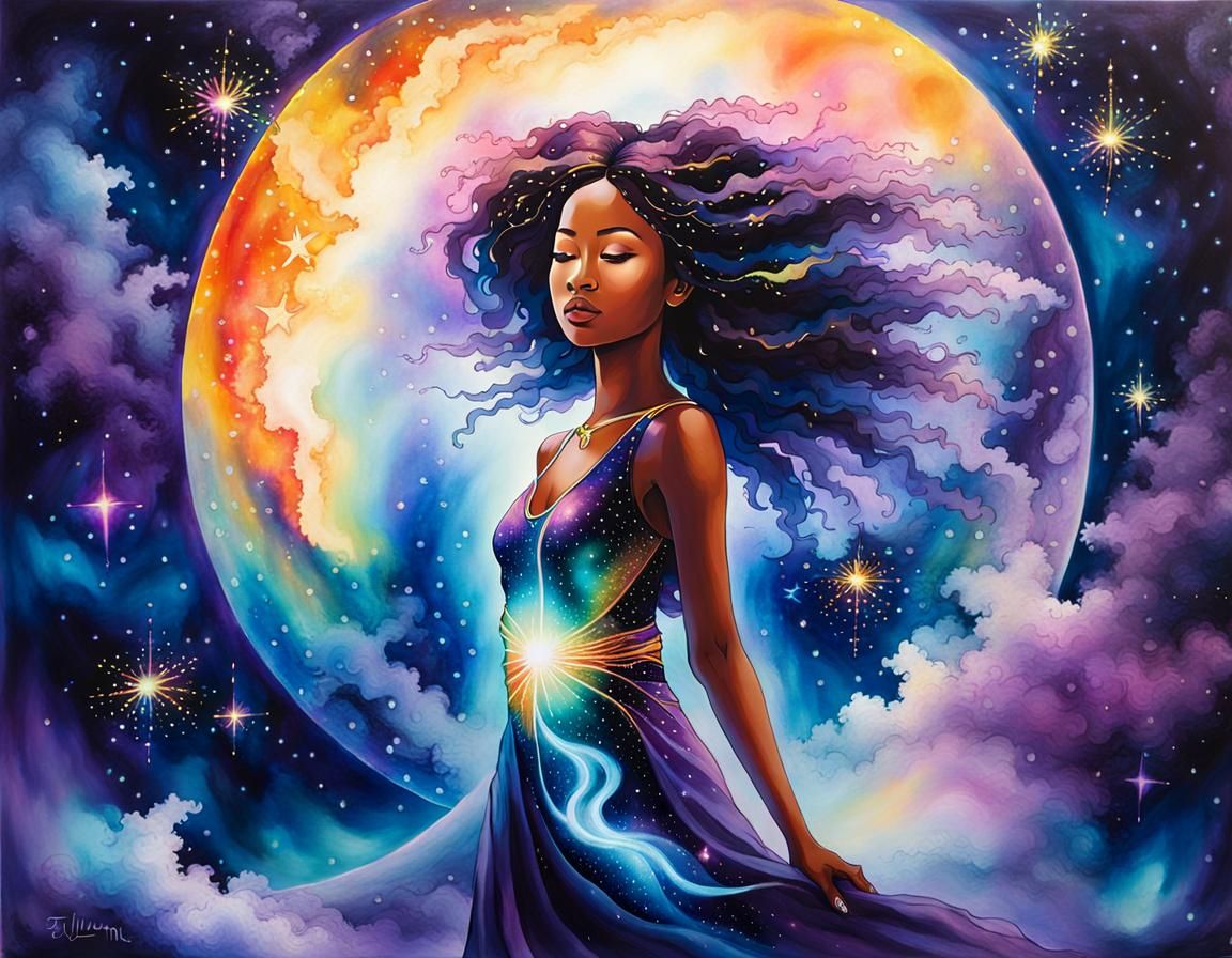 In the center of the moonlight