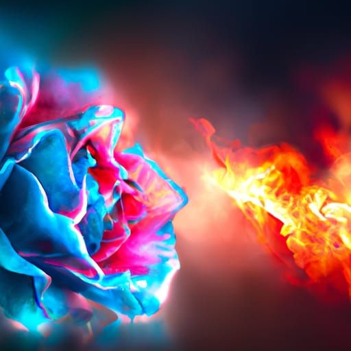 Fantastical Rose in Blazing Colors