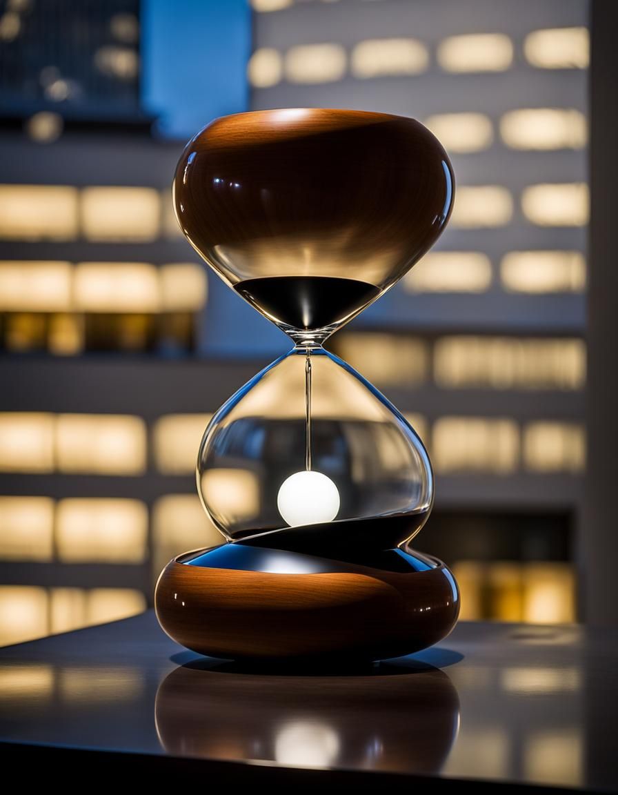 Hourglass 8-Ball in Architectural Style