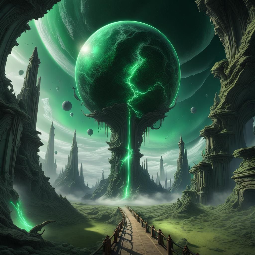 Emerald Cosmos: Chasing the Abyss in a World of Luminous Ski...