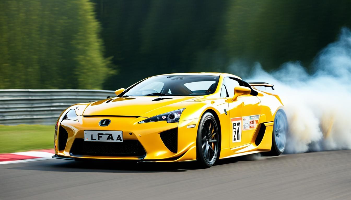 Jeremy Clarkson Drives Yellow Lexus LFA at Full Speed at Spa...