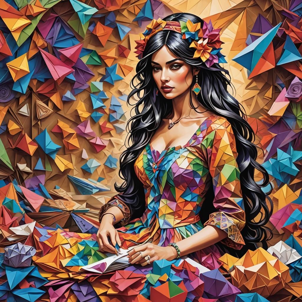 "Beautiful Gypsy Girl in the style of Milo Manara"
Weight:1 ...