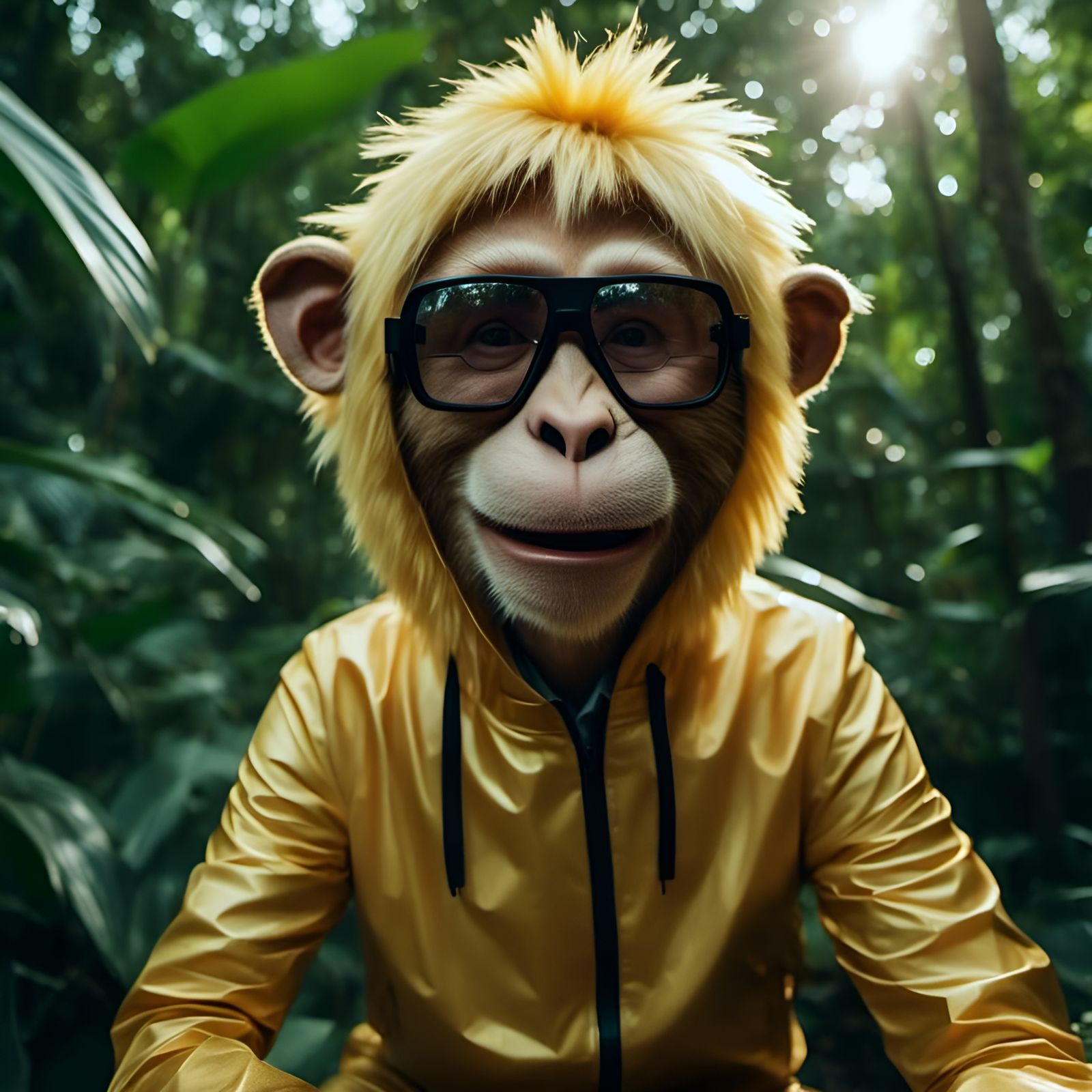 Mystical Jungle Primate in Sunglasses