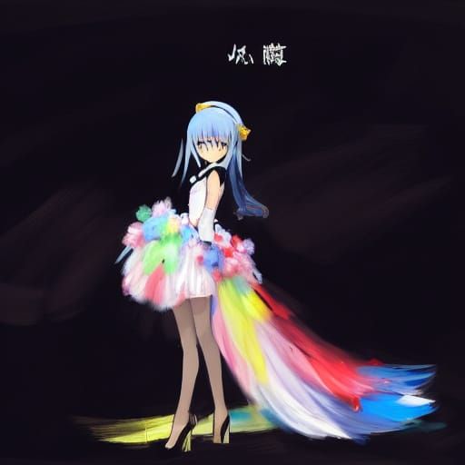 Smear Study Couture: Expressive Digital Anime Character