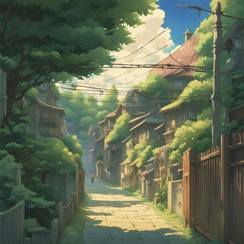 Anime Gormete in Vibrant Studio Ghibli Style