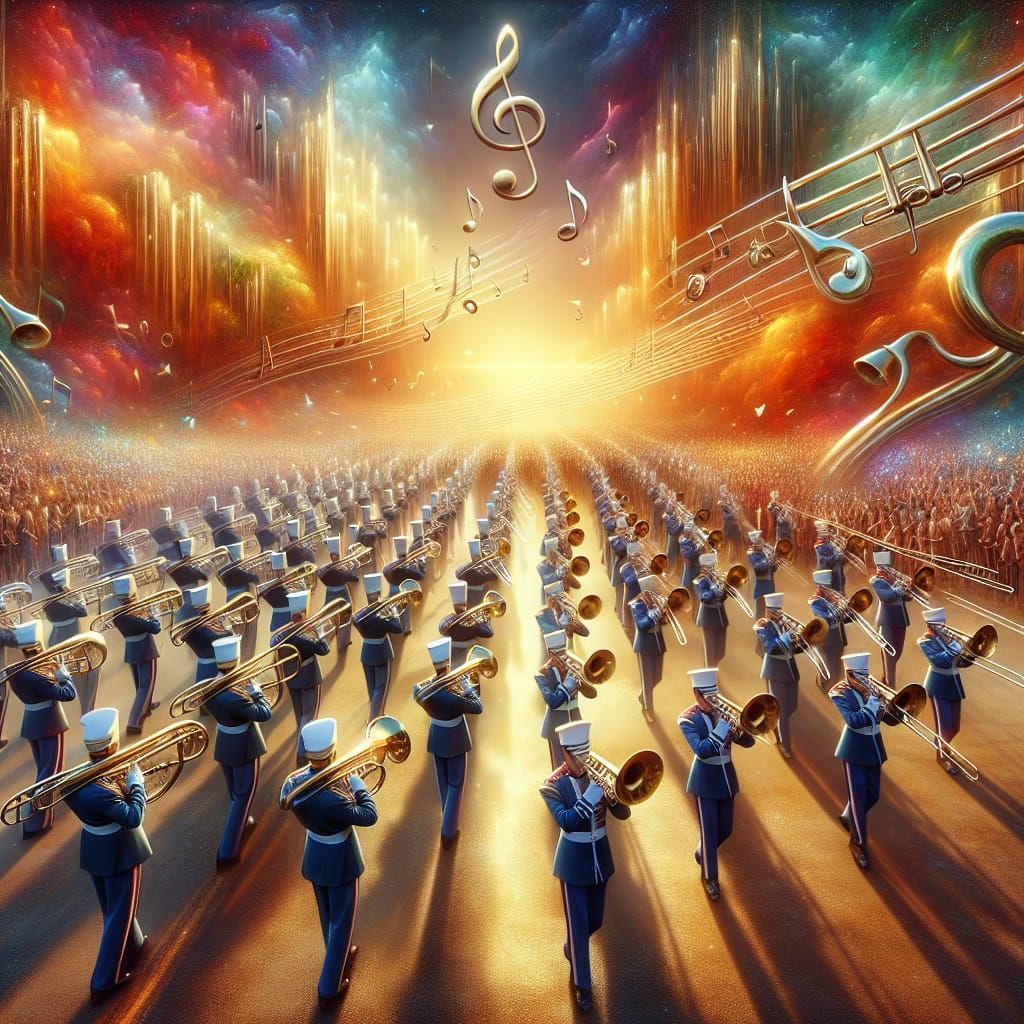 Epic Parade Grandeur: 76 Trombones Leading the March