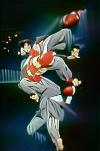 Dynamic Anime Fighting Scene in Vibrant Colors