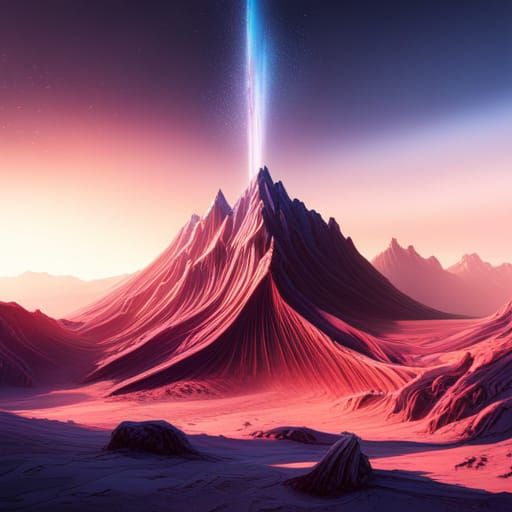 Galactic Mountain Majestic in Unreal Engine 5