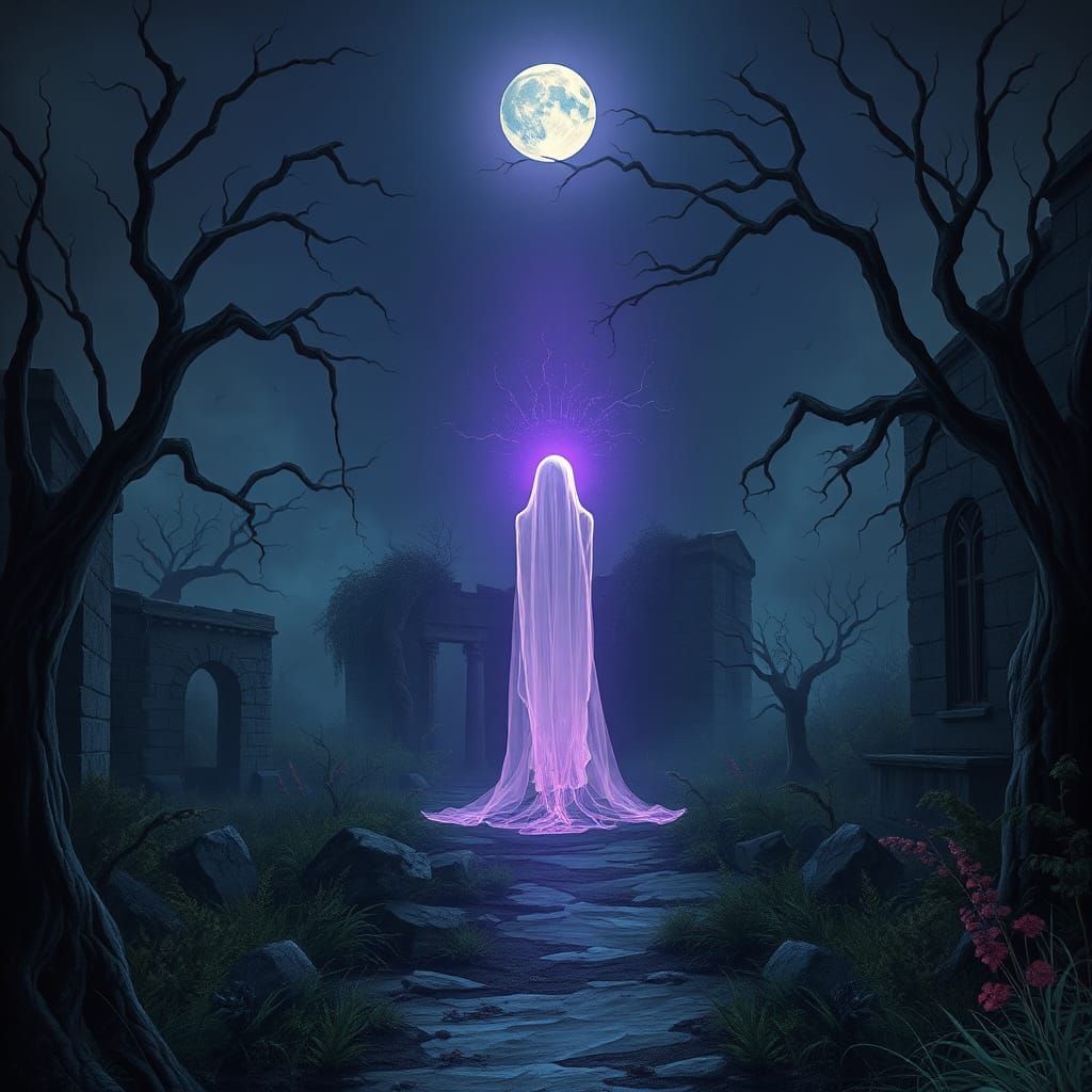 Ethereal Haunter in Lavender-Purple Aura