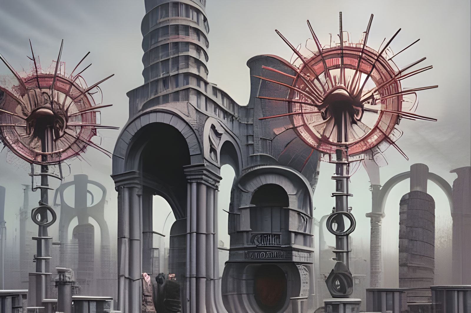 Dieselpunk Hellscapes in Neon Glory