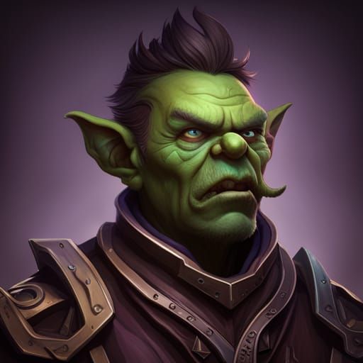 Intricate Ork Weirdboy Portrait in Hyper-Realistic Style