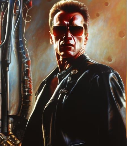 Dramatic Terminator Portrait in WLOP Style