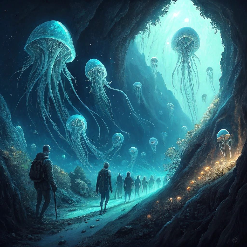 Ethereal Beings Emerge from the Dark Abyss of the Mariana Tr...