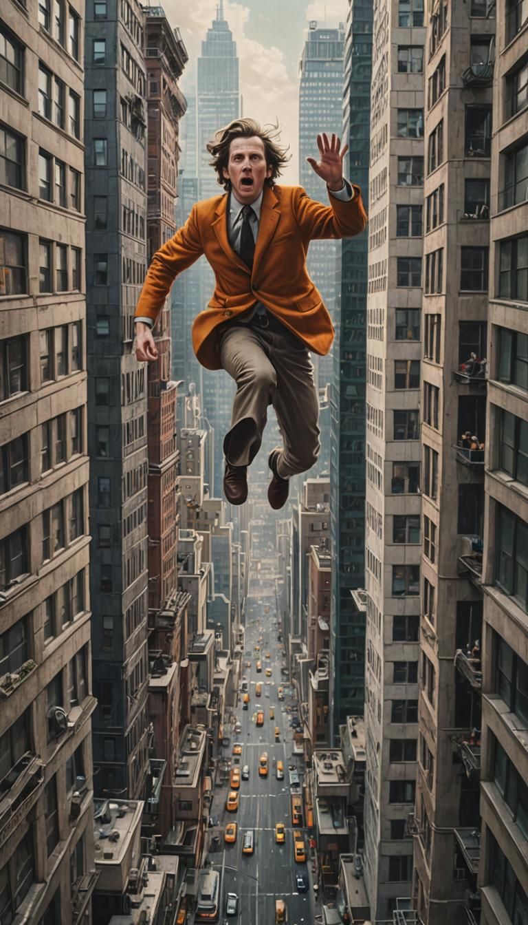 Hyperrealistic Film Noir Cityscape in Dendritic Style