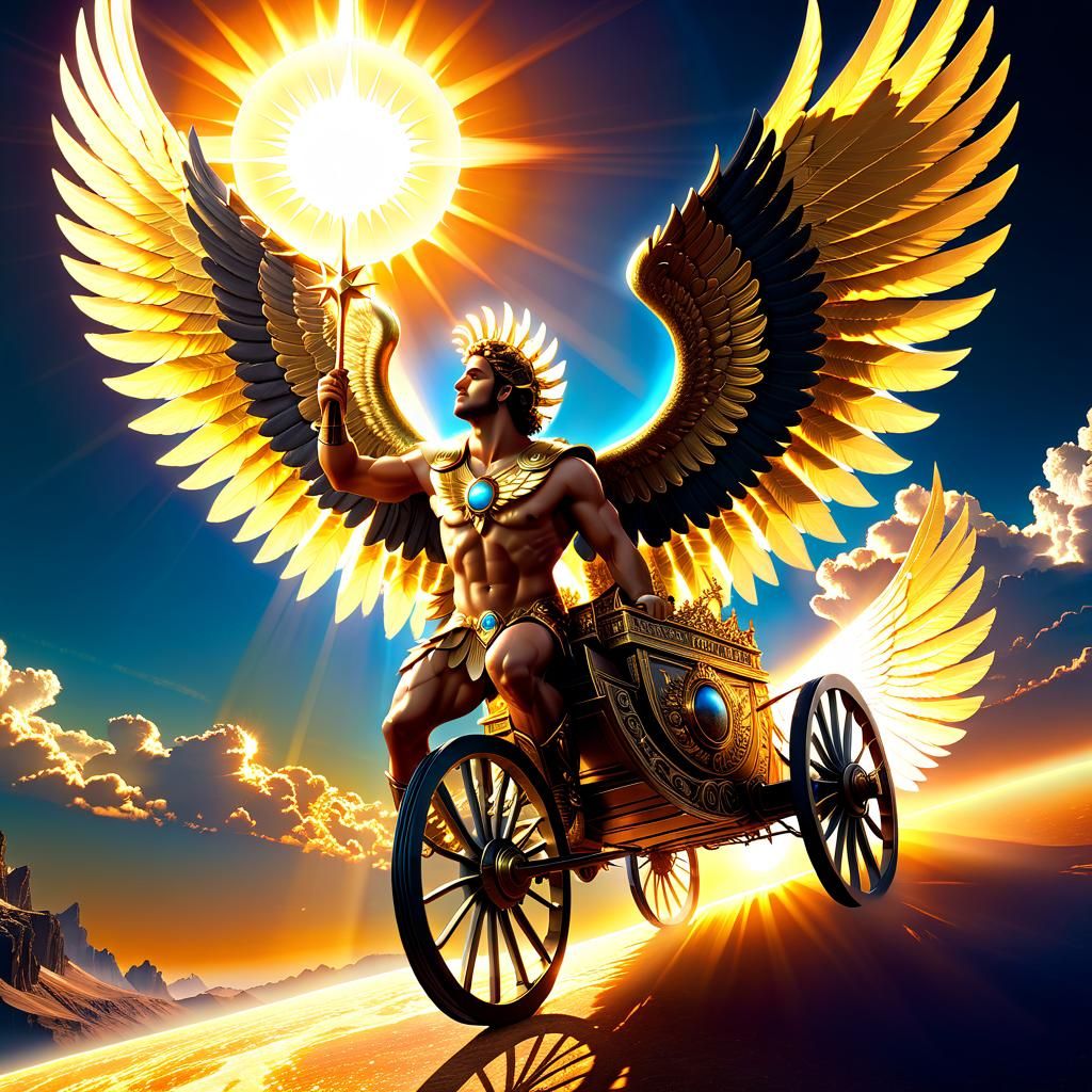 Icarus in Radiant Sunlight