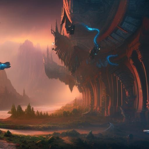 Epic Fantasy Realm Unveiled in 8K Resolution