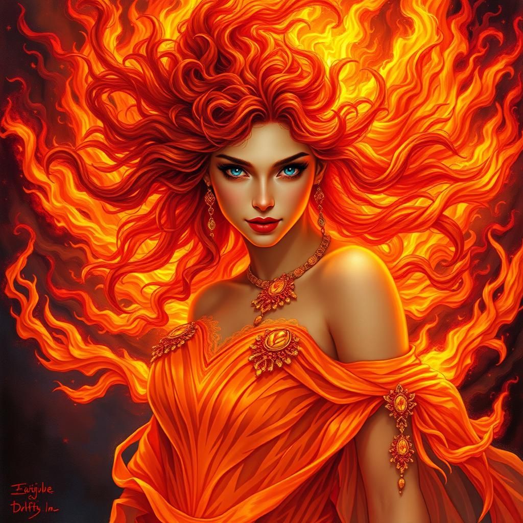 Fiery Goddess of Flame and Light