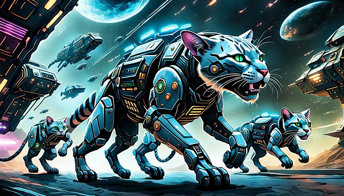 Cybernetic Tabaxi Armada in Cosmic Transport