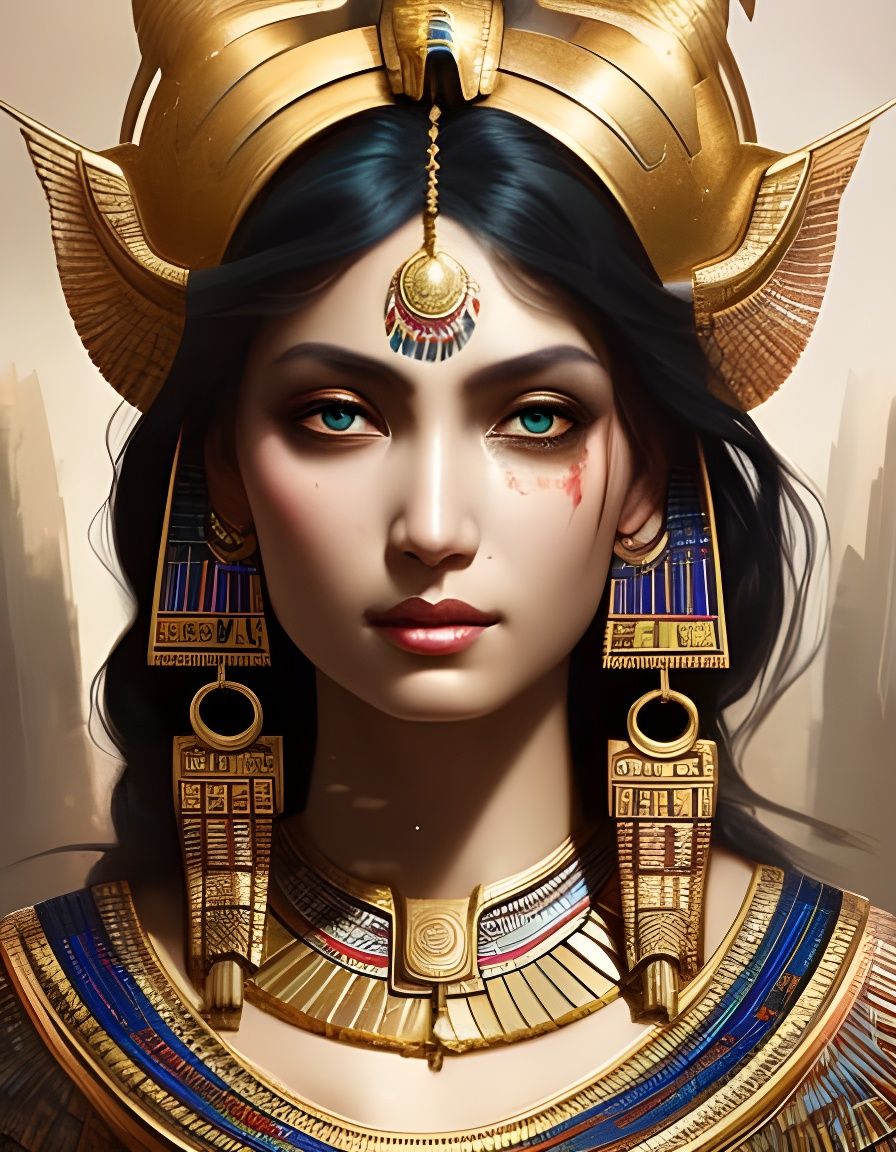 Egyptian pharaoh-goddess