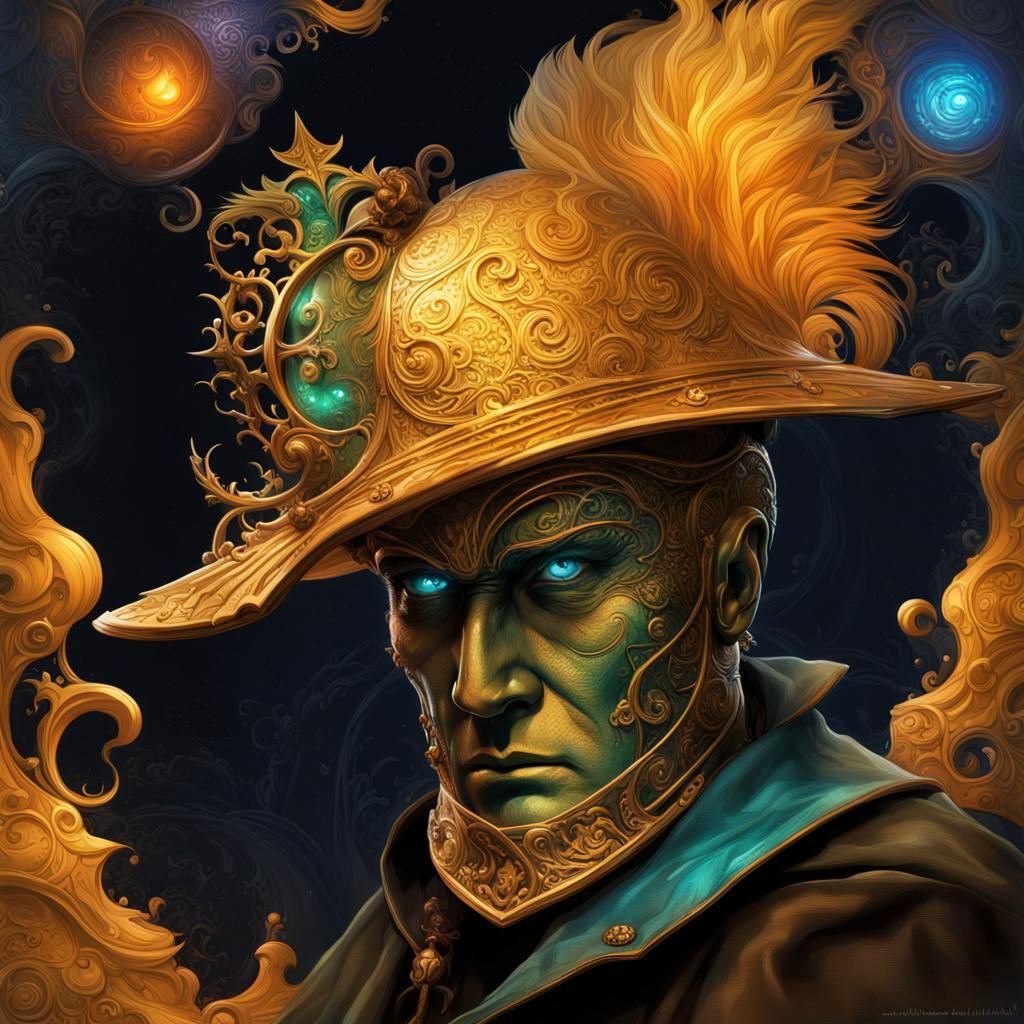 Surreal Helmet Illuminated by Dramatic Dynamic Light