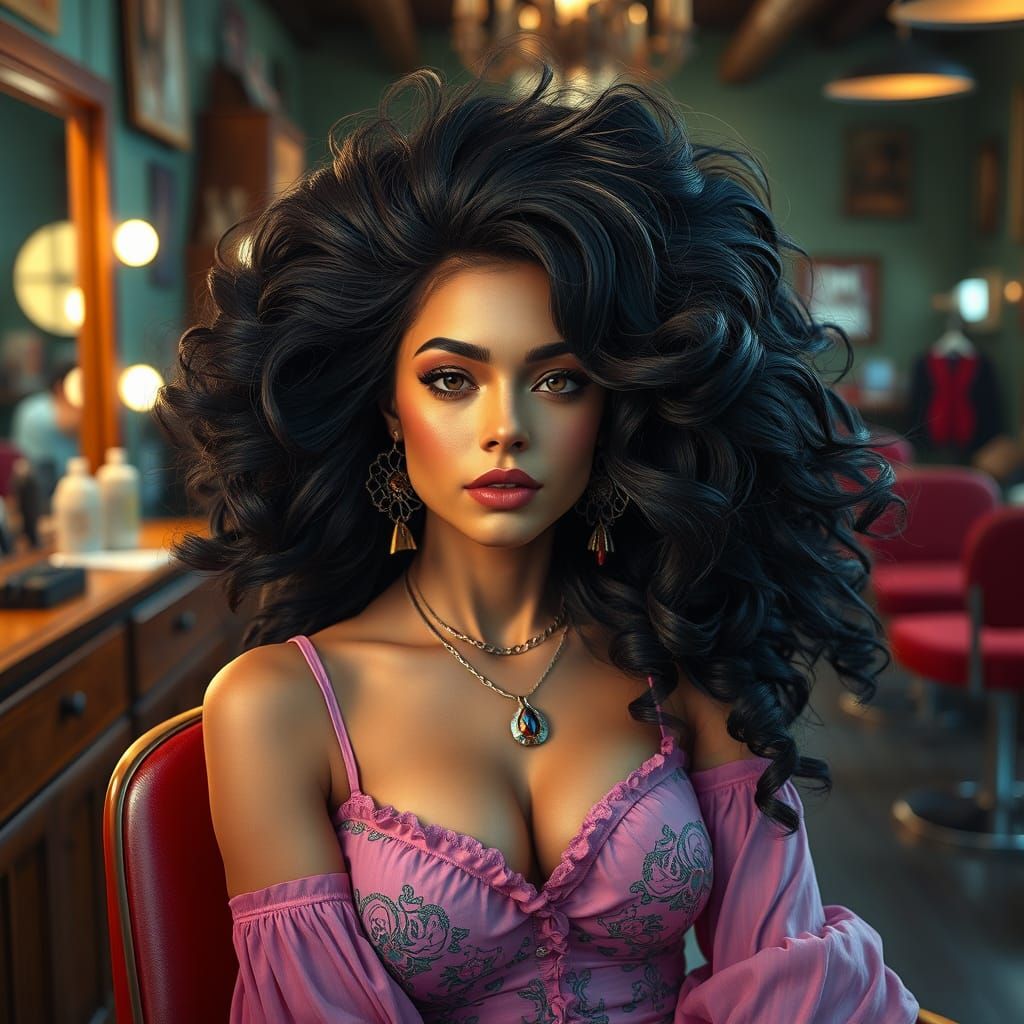 Southern Belle in Salon Splendor