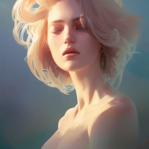 Hyperdetailed Concept Art Portrait of Women in Triadic Color...