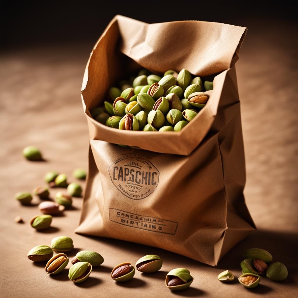 Vibrant Pistachio Scene in a Vintage Setting