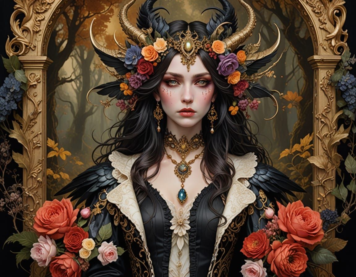 Surreal Baroque Queen of Autumn