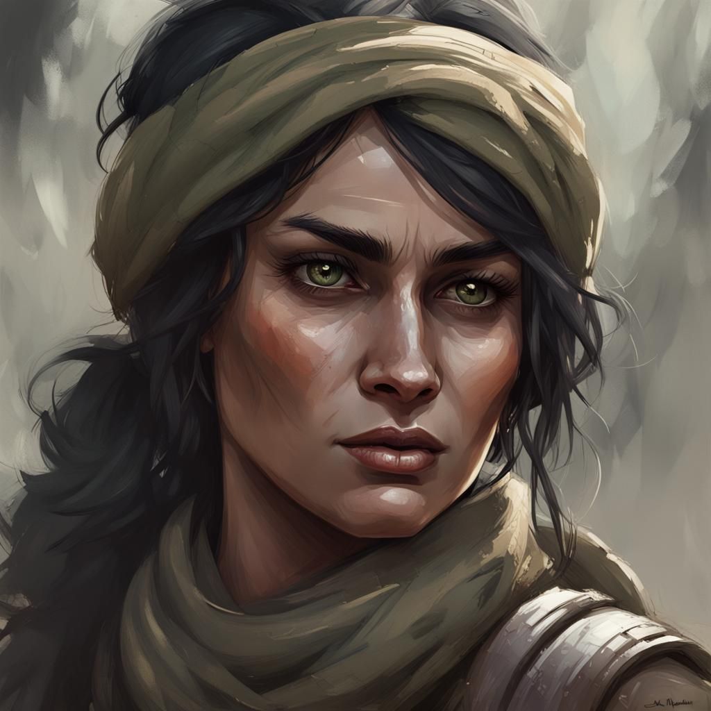 Majestic Woodcutter's Wife in the Afghan Wilderness