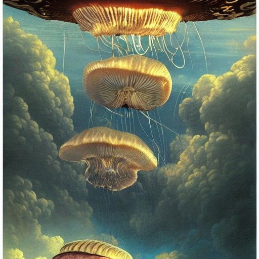 Surreal Science Fiction Jellyfish Mushrooms Soar in Cinemati...