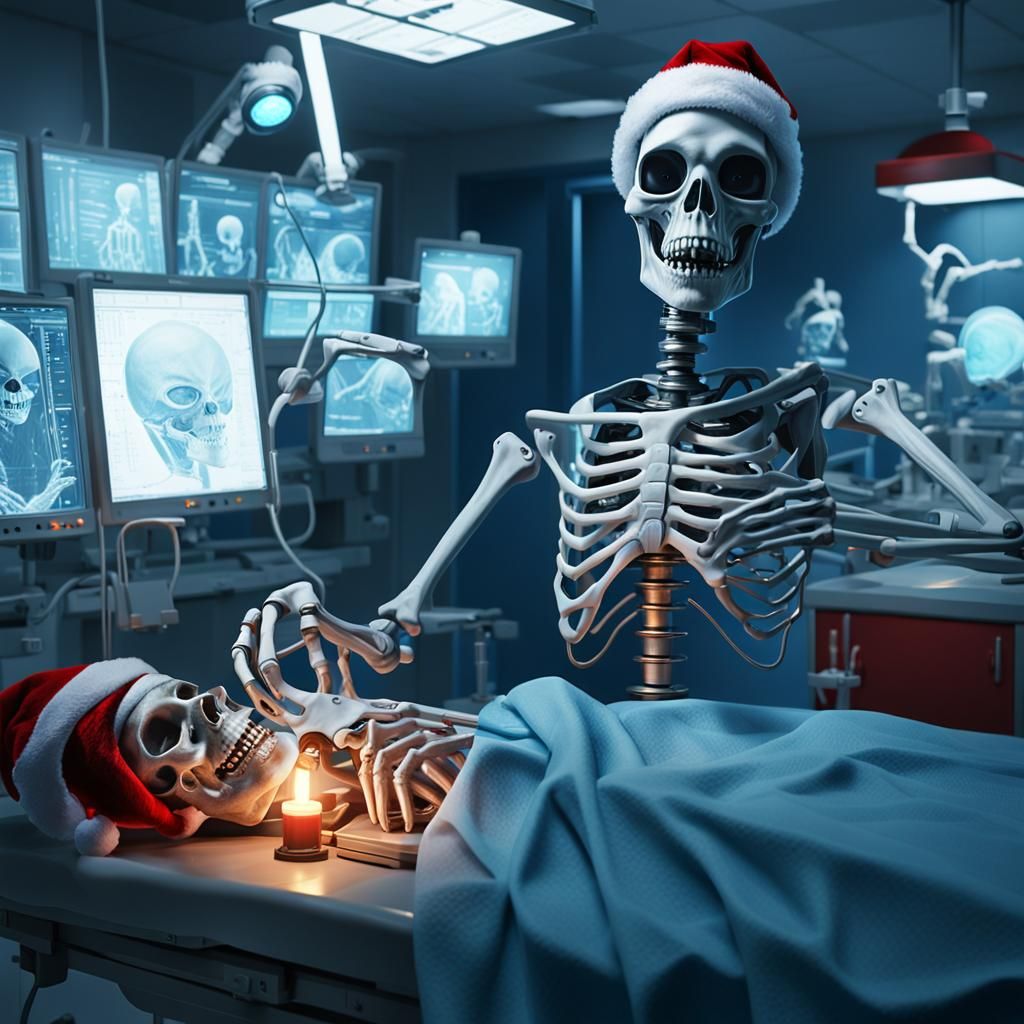 Surreal Surgery Scene: Alien Undergoes Procedure by Jolly Sk...