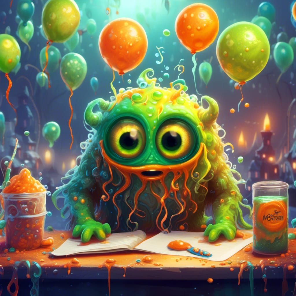 Snotmonster having a party