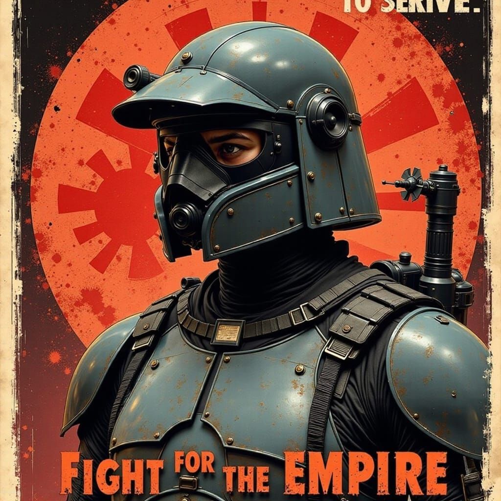 Star Wars TIE Fighter Pilot Propaganda Poster
